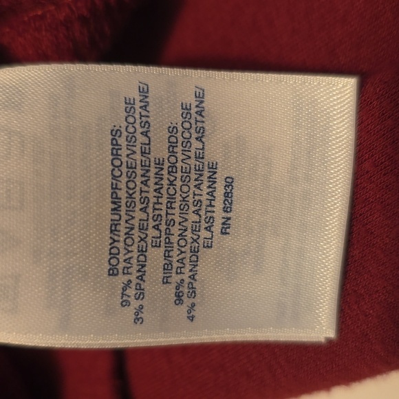 Lands End Maroon pullover M longsleeve - Picture 4 of 5